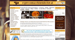 Desktop Screenshot of espressomaschinendoctor.at