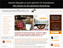 Tablet Screenshot of espressomaschinendoctor.de